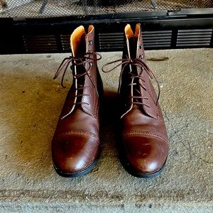 Royal Collection Equestrian Sporty Lace Up Boots